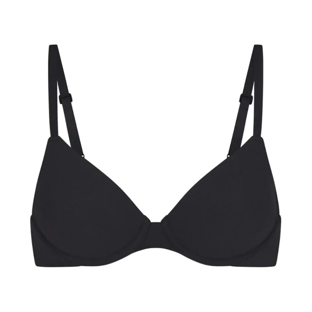 NWT Skims Fits Everybody T Shirt Bra Black 32D